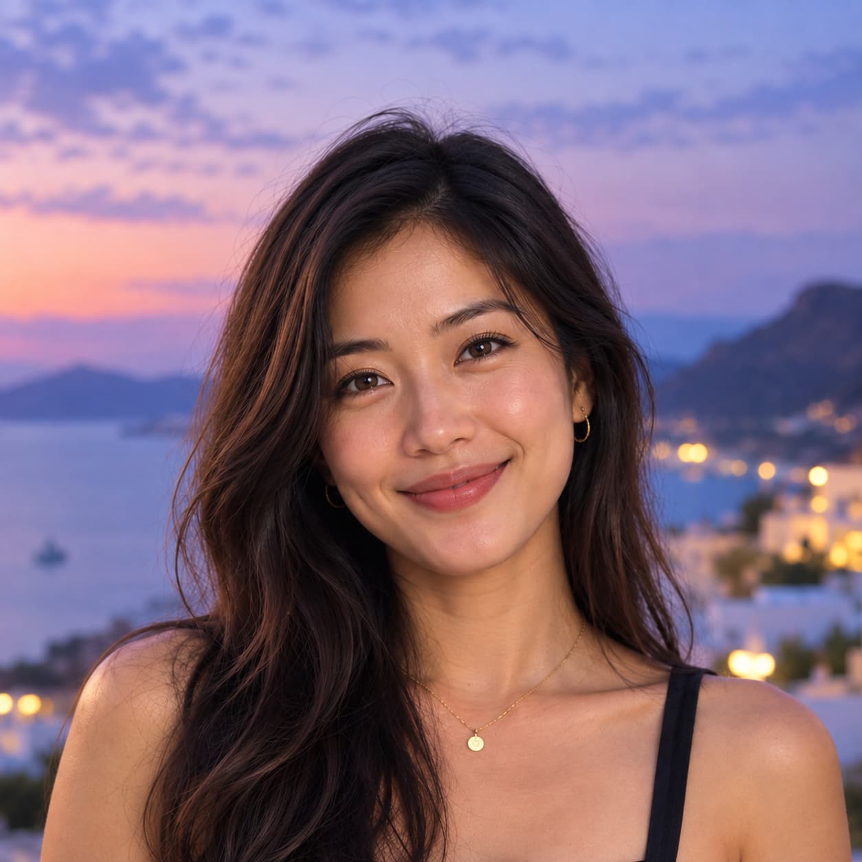 Traveller Amelia smiling outdoors